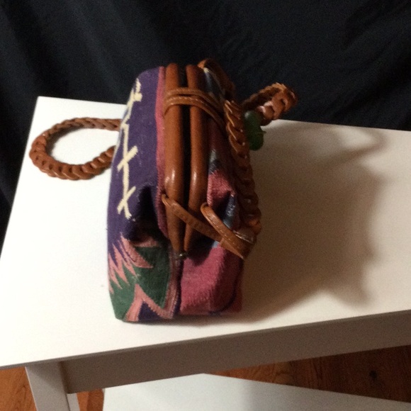 Marco Avane Artisan Woven Crossbody Bag with Braided Strap - Picture 4 of 10